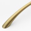 Gliderite Hardware 5 in. Center to Center Satin Gold Arched Cabinet Pull - 2022-SG, 5PK 2022-SG-5